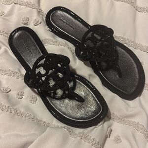 Tory Burch Black Pave’ Millers